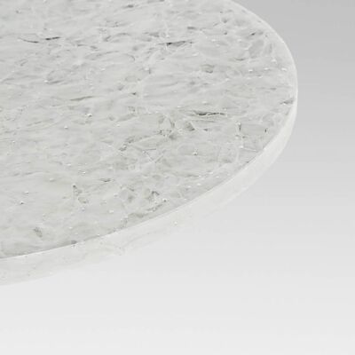 Tischplatte rund MAGNA Glaskeramik - Ice Nugget - 131-140cm