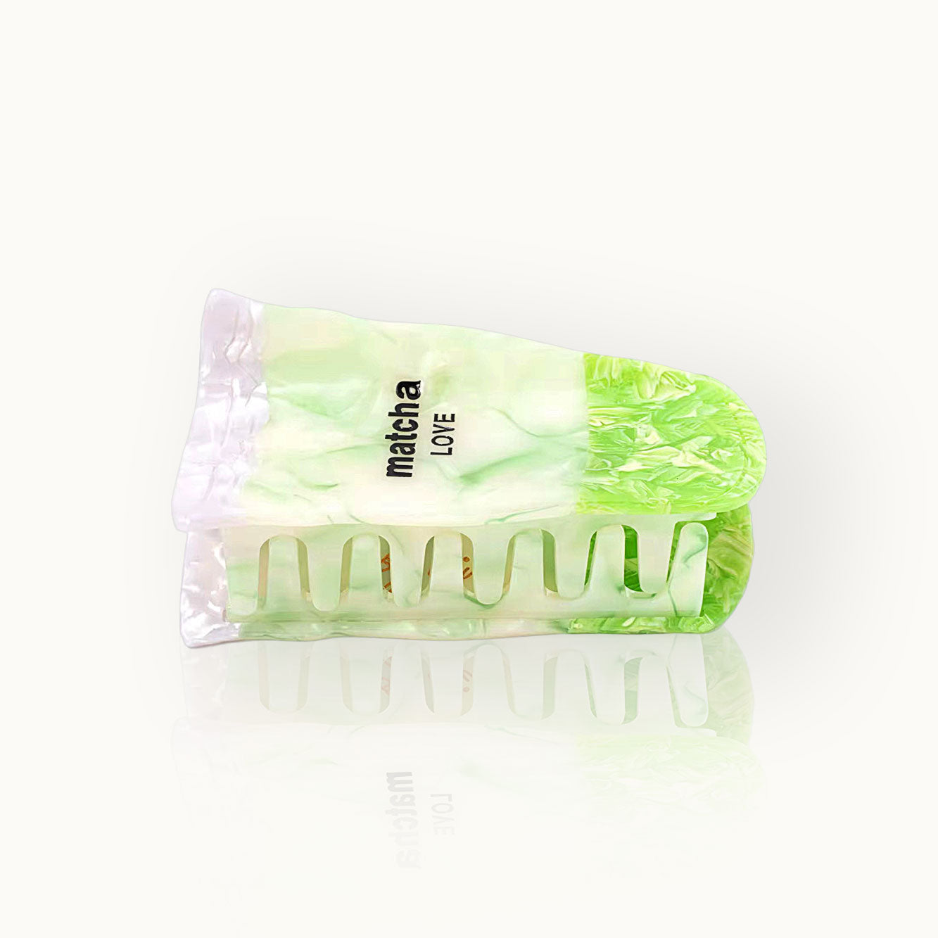 Matcha Love hair clip