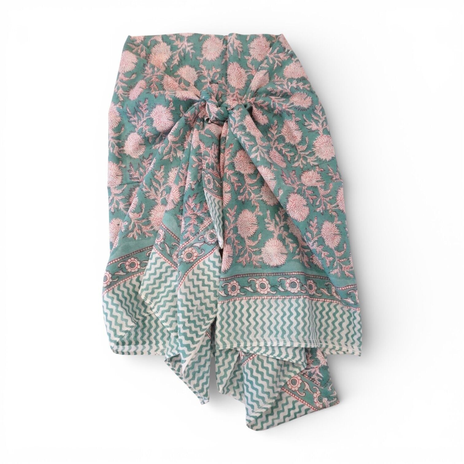 Pareo - Sciarpa in cotone stampato n. 4