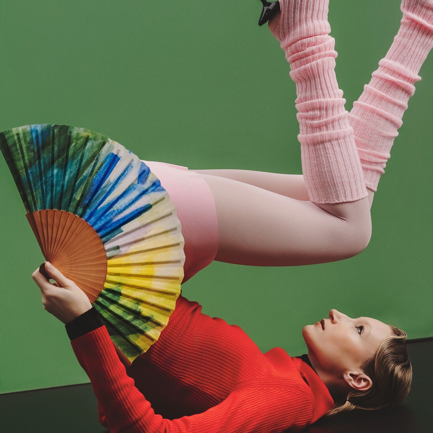 NUOVO* Ventilatore NATURA - 27 cm - Verde e verde