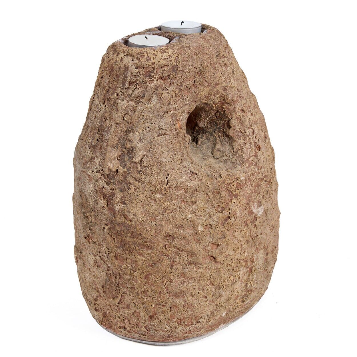 The Terra Totem Candle Holder - Brown