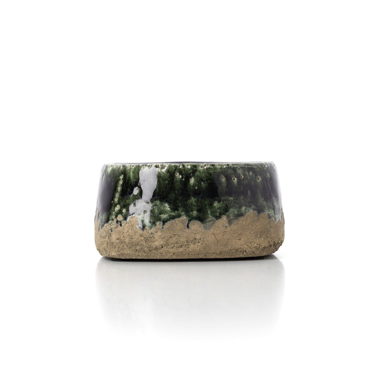 Jardinière en mousse - Vert béton - Basse