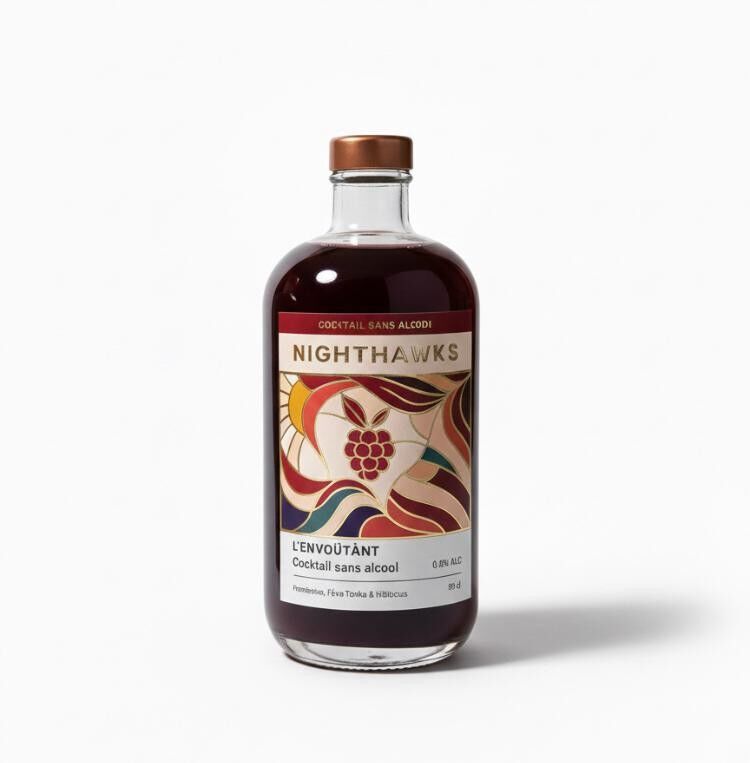 The Enchanting (50cl) - Ready-to-drink non-alcoholic cocktail, raspberry & tonka bean