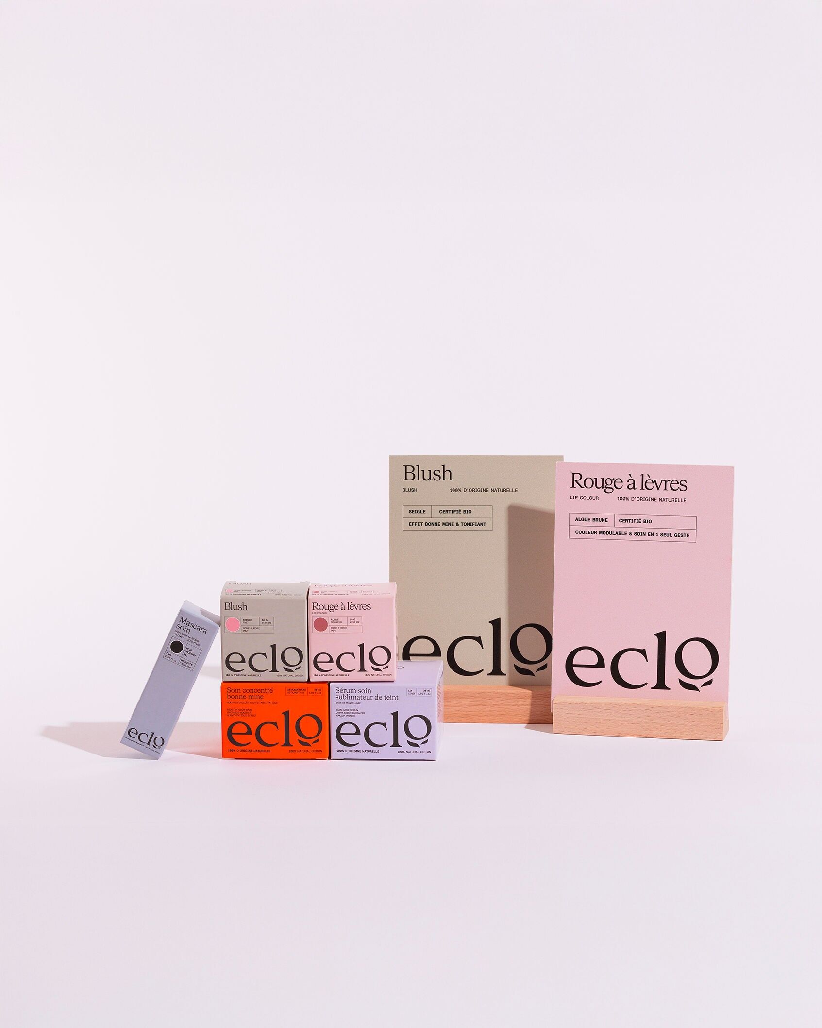Eclo Implementierungspaket – Das Wichtigste – 44 Einheiten – Tester + kostenloses POS-Display – Make-up & Hautpflege