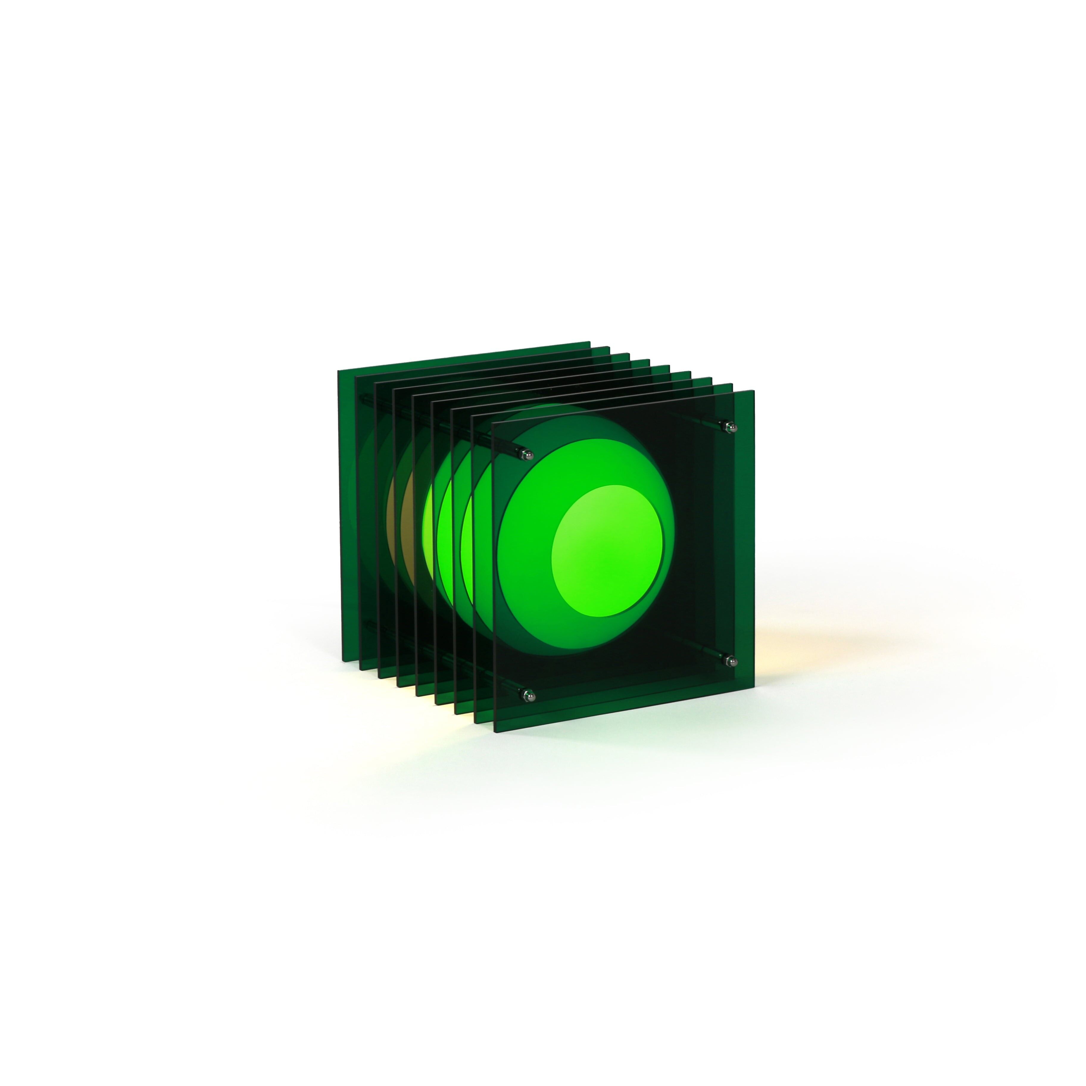 Lớp small square in green acrylic CE