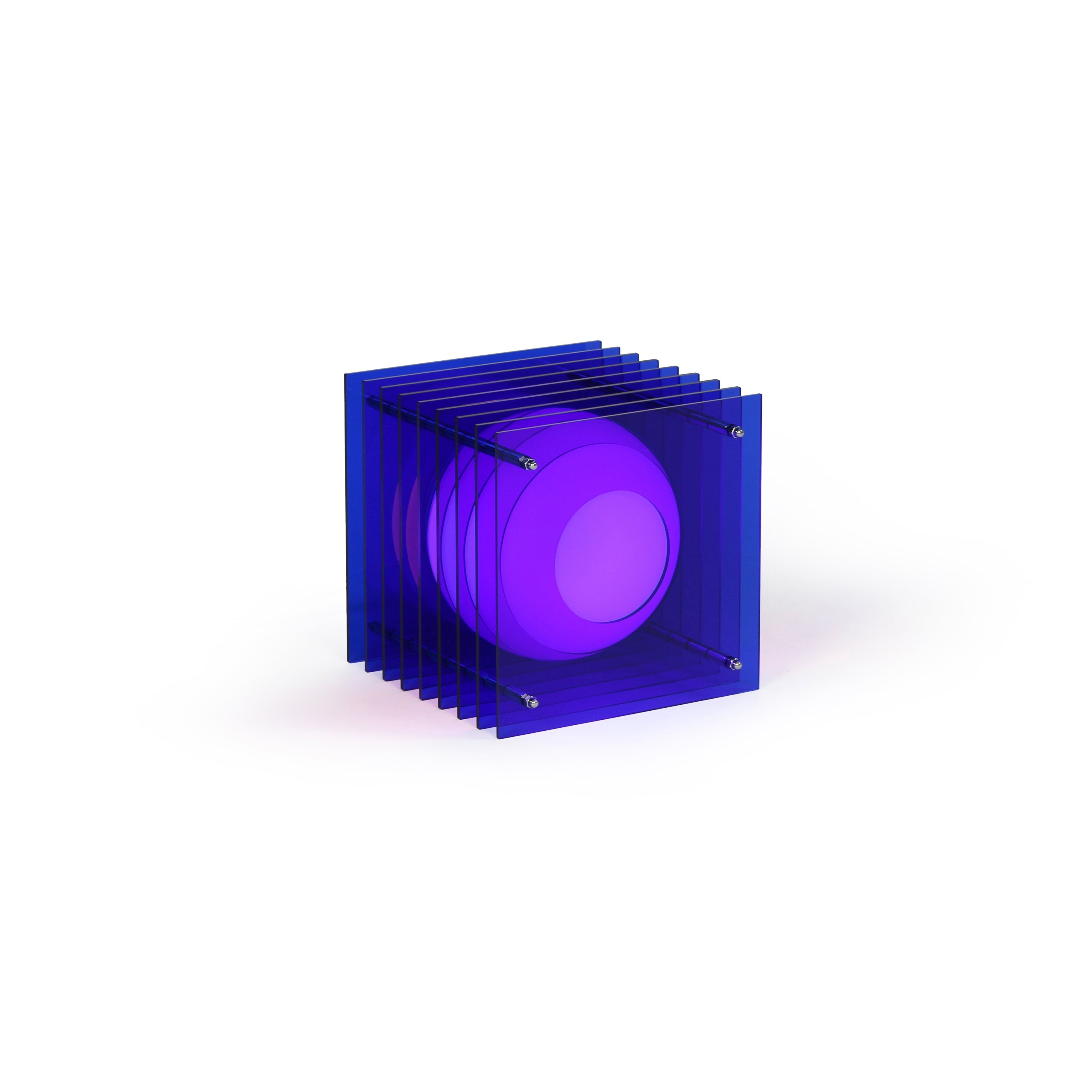 Lớp small square in blue acrylic CE