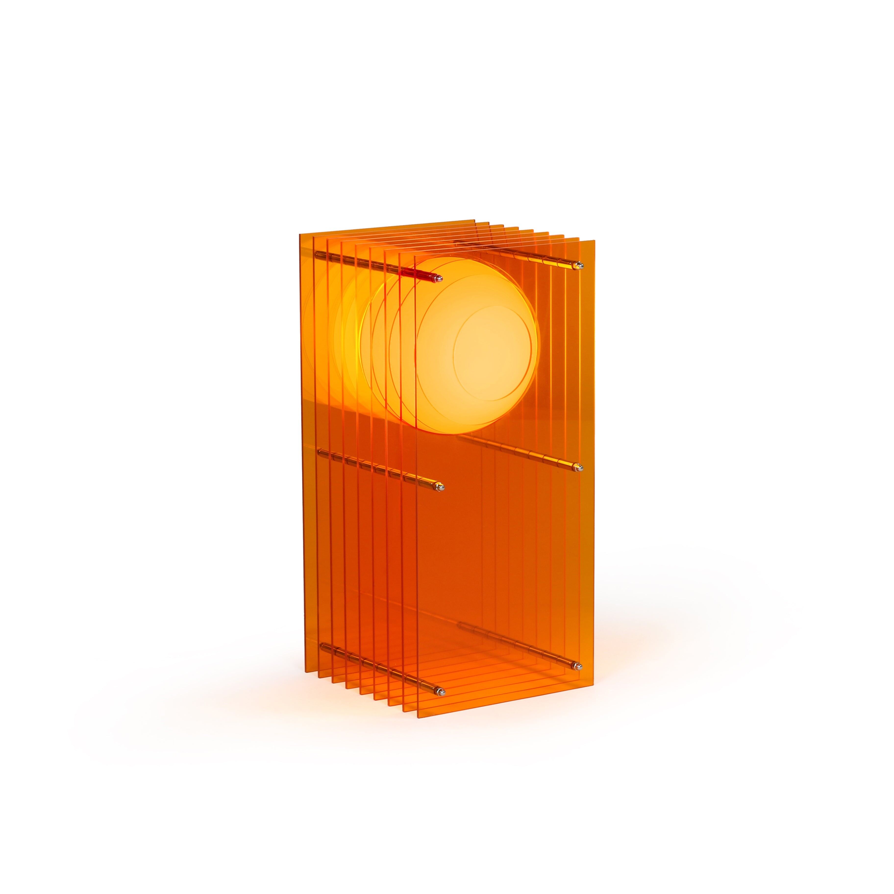 Lớp small rectangle in orange acrylic CE
