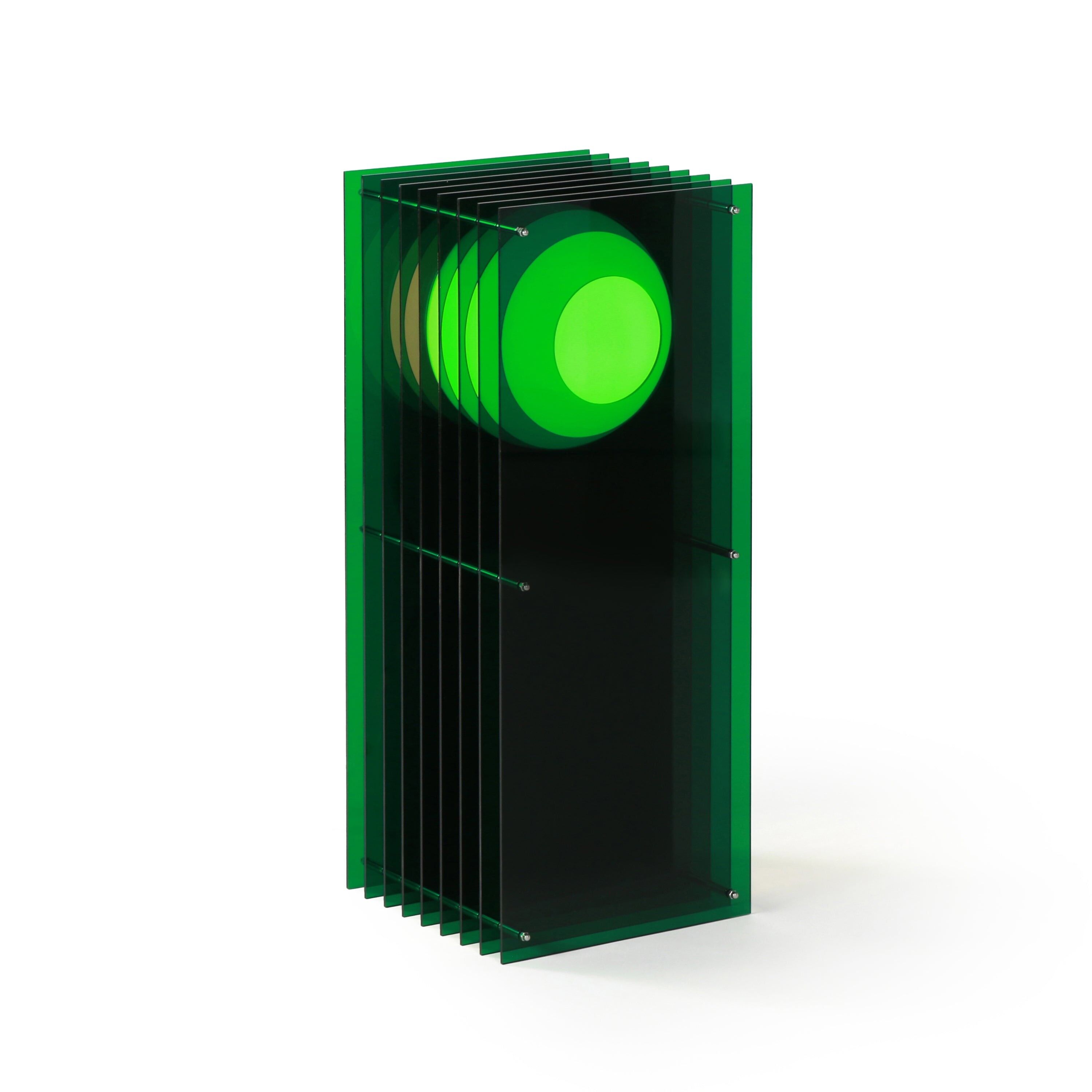 Lớp big rectangle in green acrylic CE
