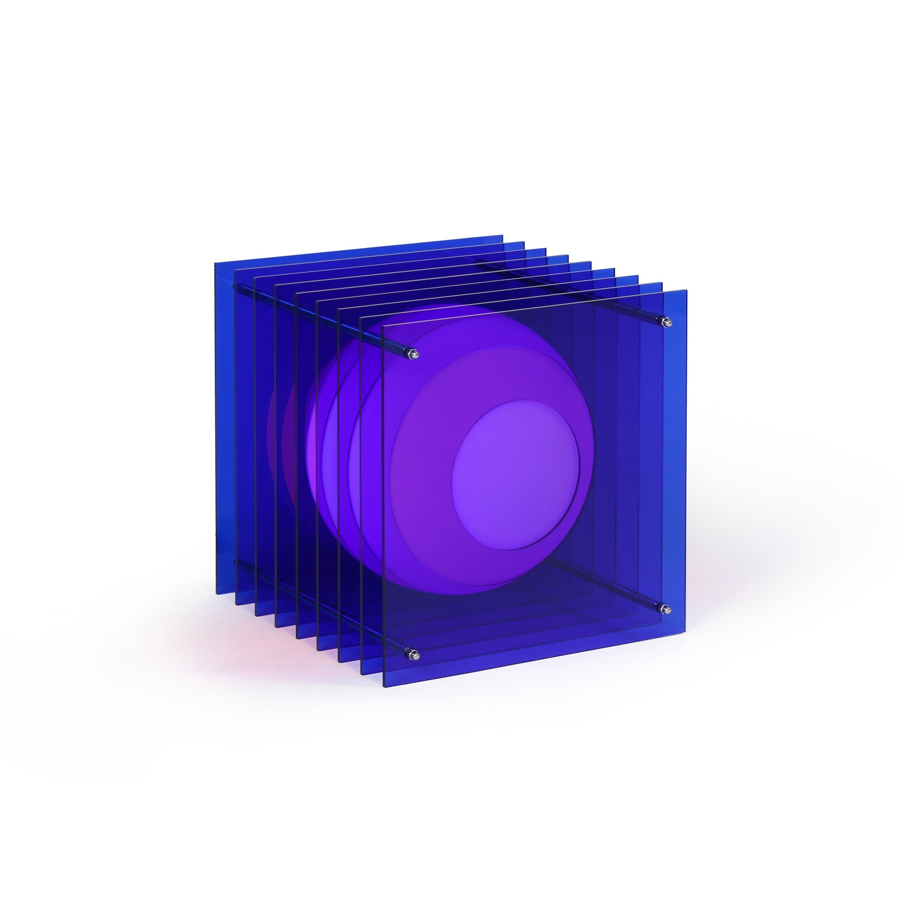 Lớp big square in blue acrylic CE