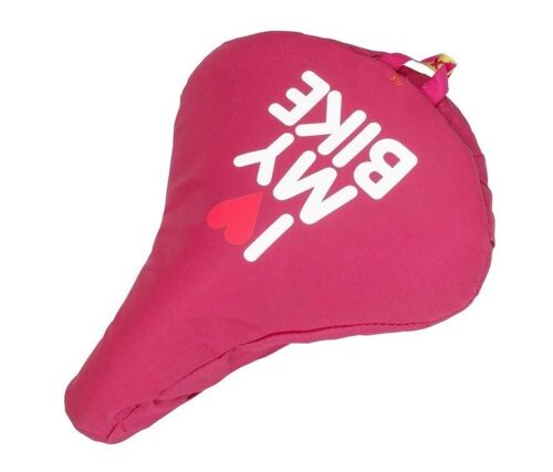 Liix Saddle Cover I Love My Bike Pink