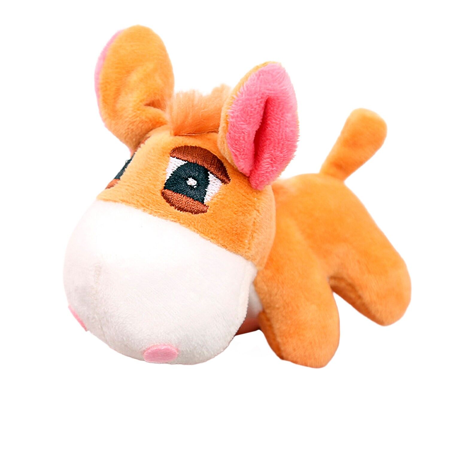 Extra weiches Hängeplüschtier. Burrito-Design. 12cm.Farbe: Orange