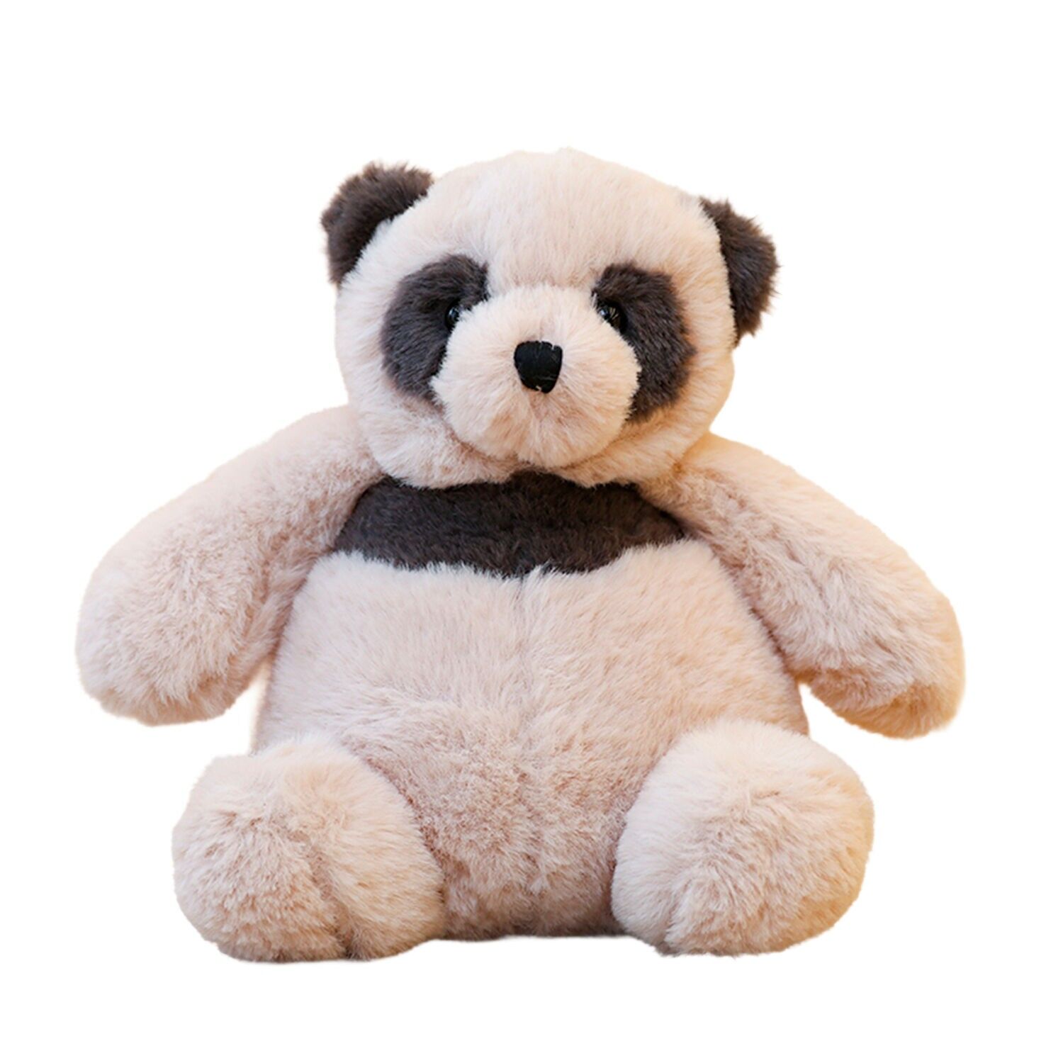 Besonders weiches und flauschiges Plüschtier der Dumpling-Serie. Panda-Design. 30 cm.Farbe: Hellbeige