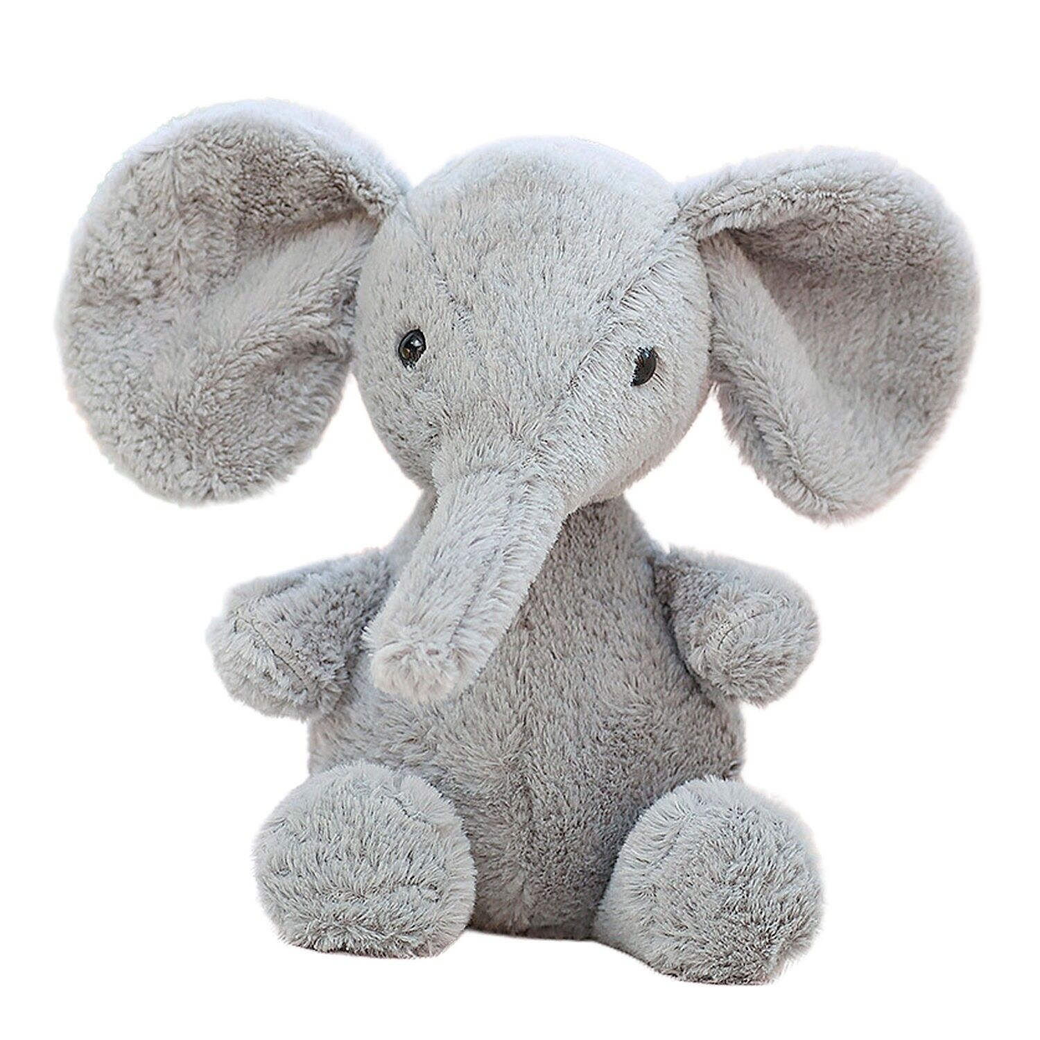 Besonders weiches und flauschiges Plüschtier aus der Peanuts-Serie. Kleines Elefantenmotiv. 35 cm.Farbe: Grau