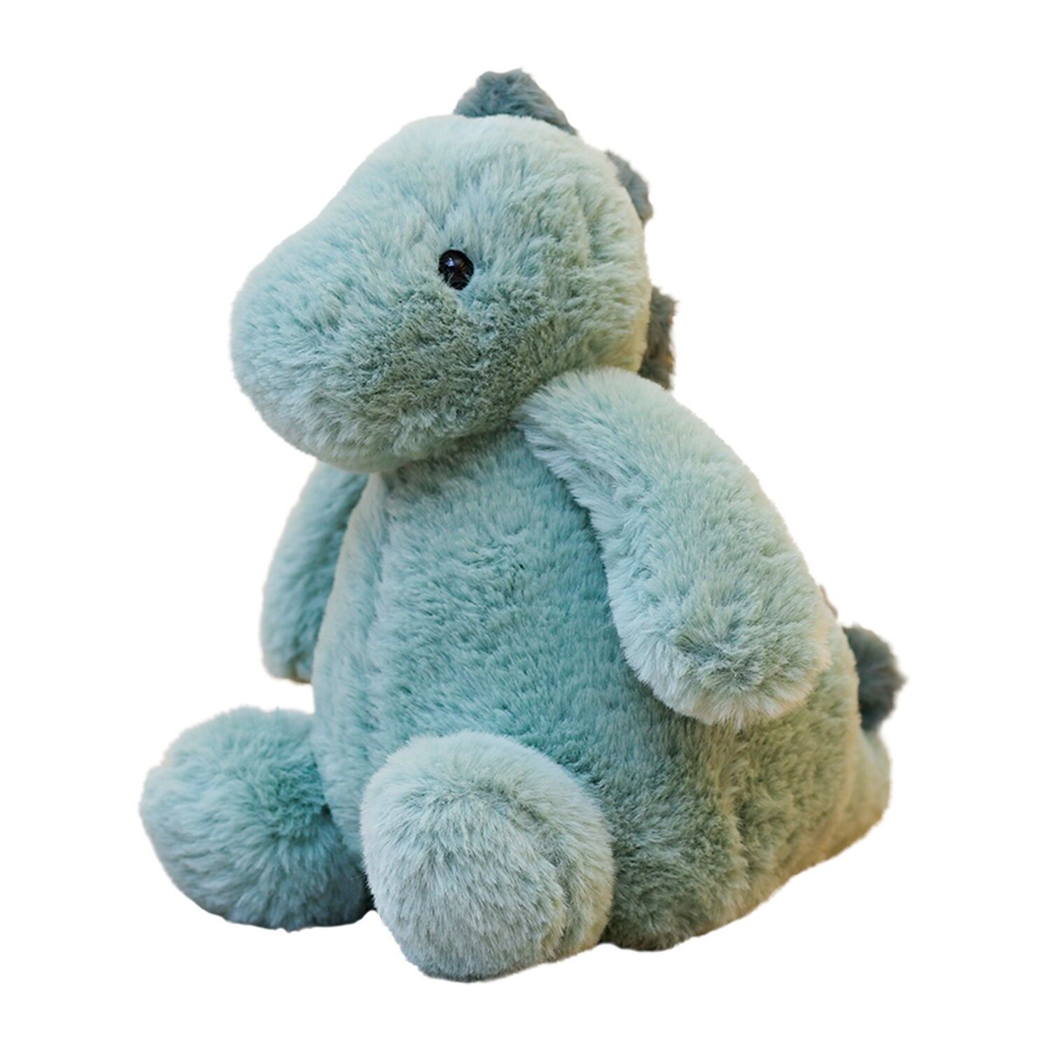 Besonders weiches und flauschiges Plüschtier der Dumpling-Serie. Dinosaurier-Design. 33 cm.Farbe: Grün, 33 cm