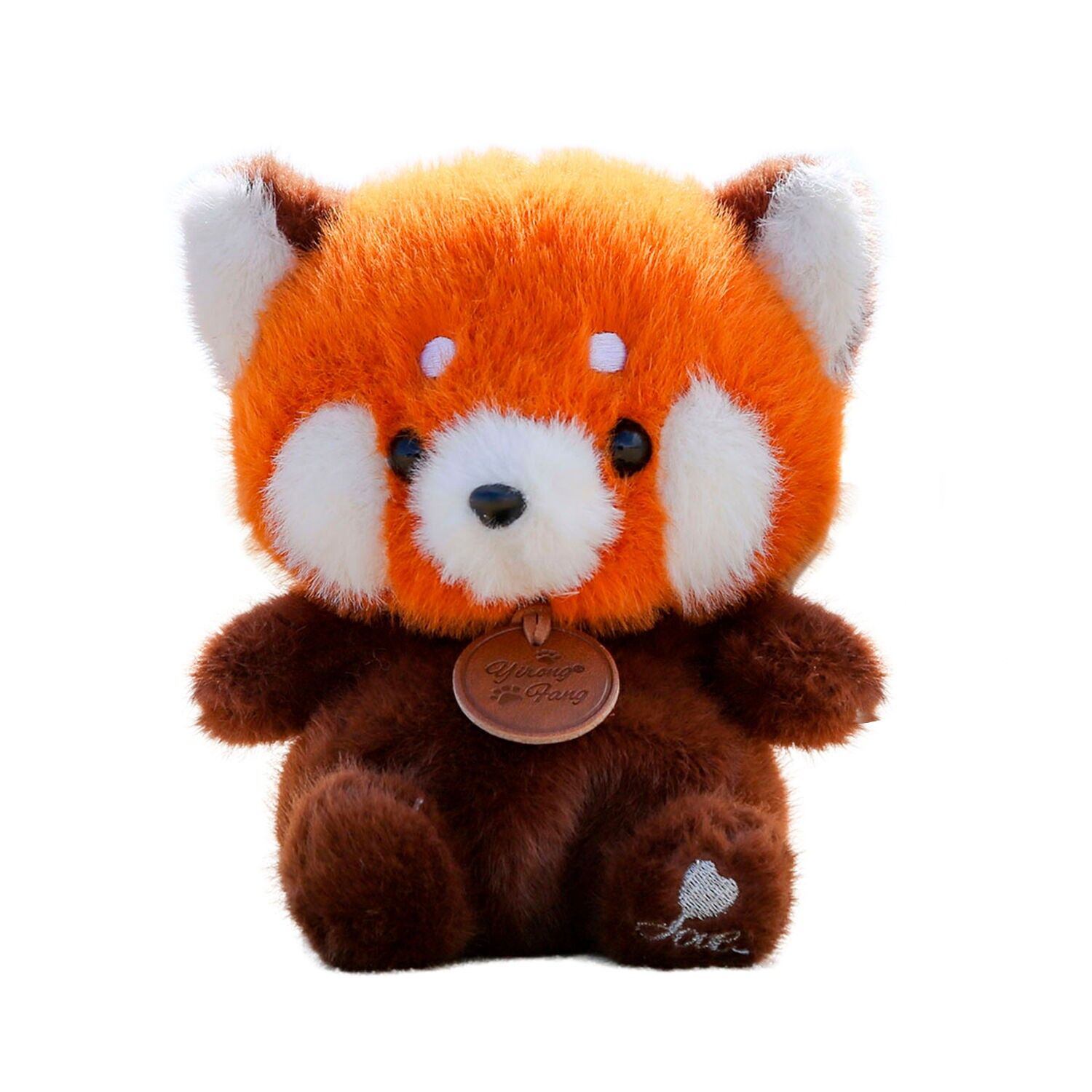 Besonders weiches und flauschiges Plüschtier. Design mit rotem Panda. 17 cm.Farbe: Orange