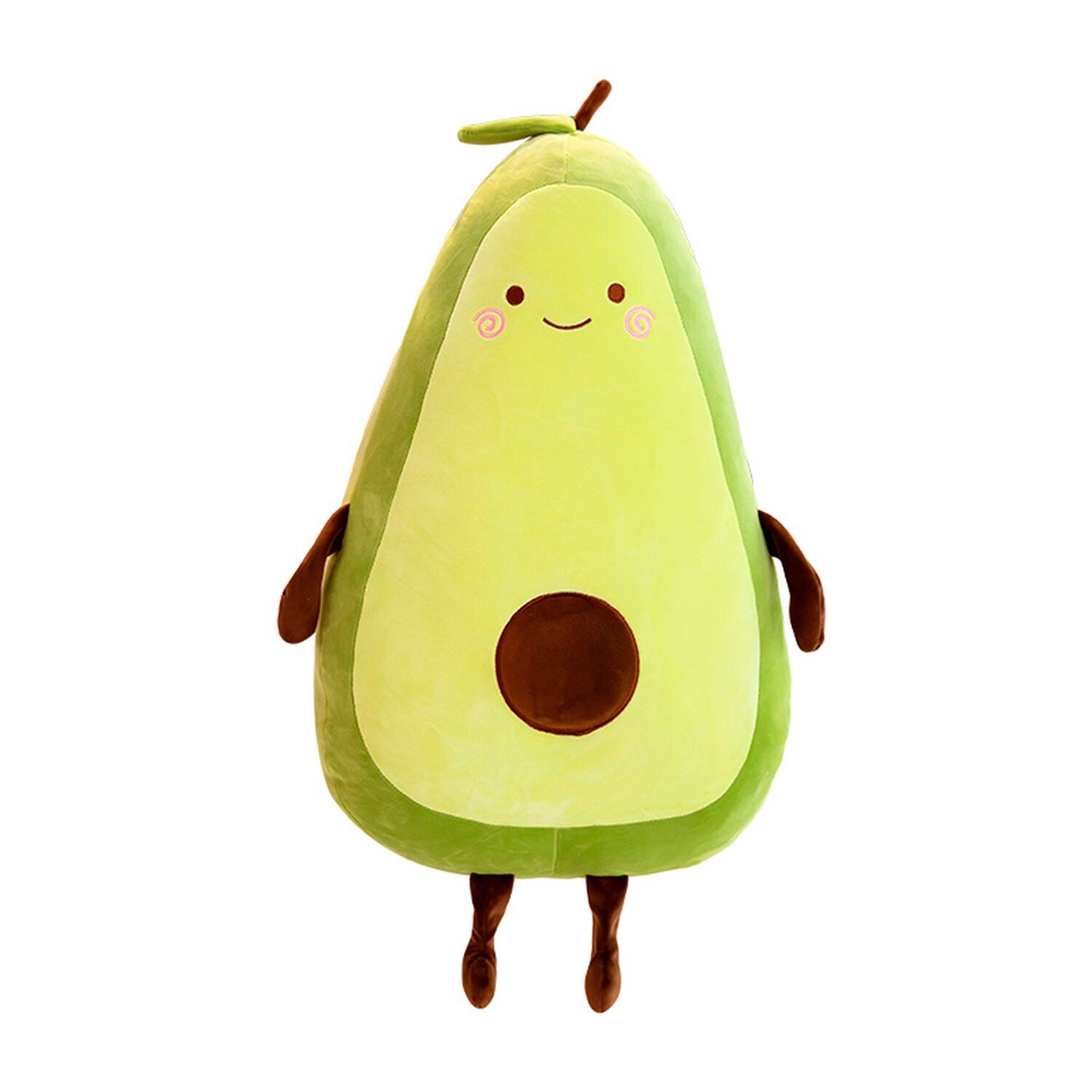 Besonders weiches und flauschiges Kissen mit einem fröhlichen Avocado-Motiv.