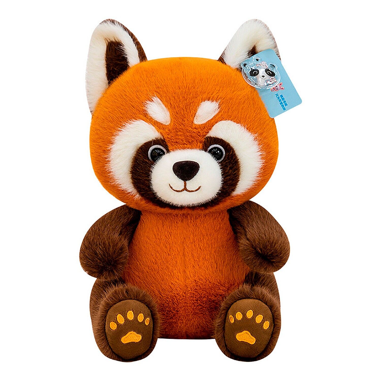 Besonders weiches und flauschiges Kissen mit Waschbär-Motiv.