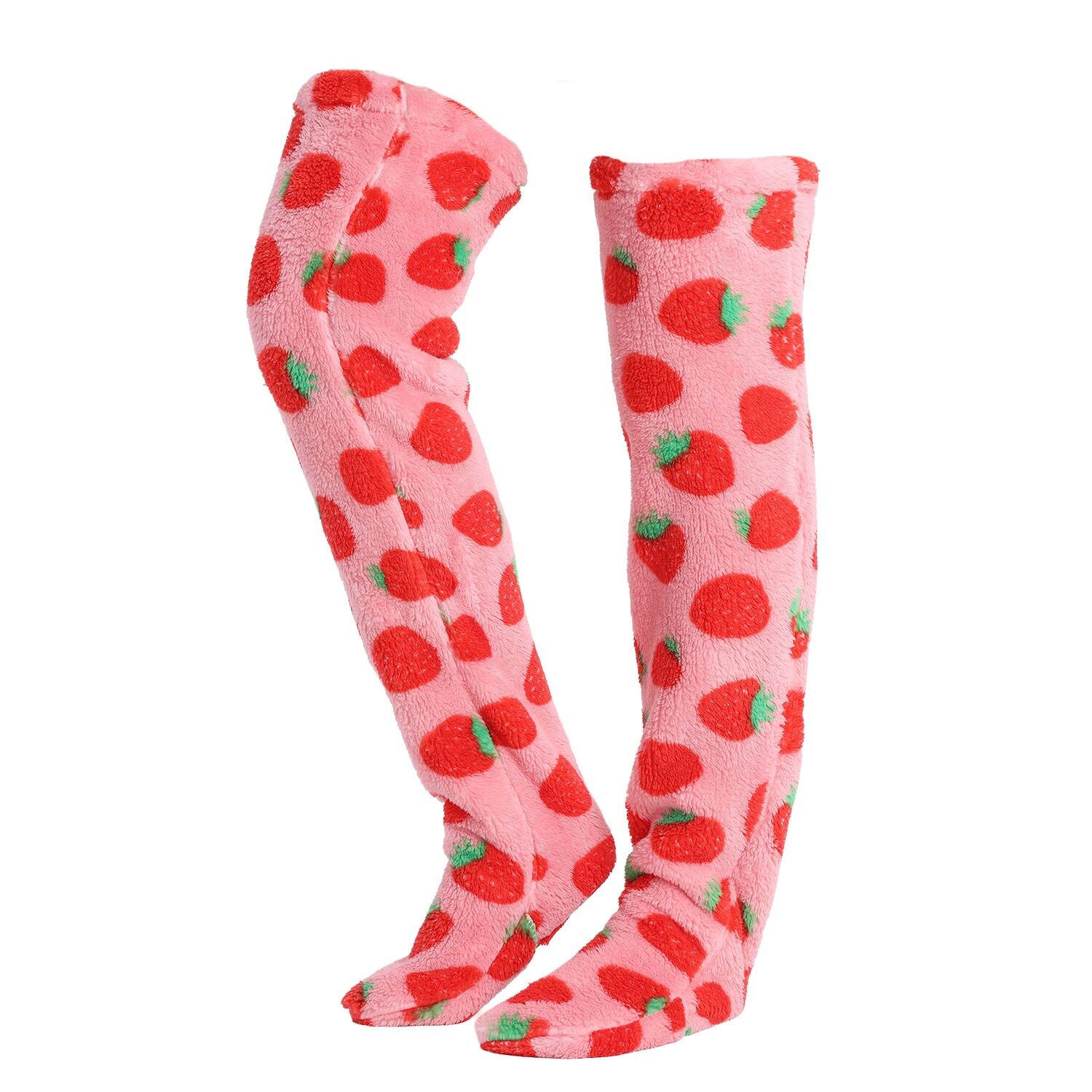 Extraweiche, flauschige lange Socken. 75 cm lang.