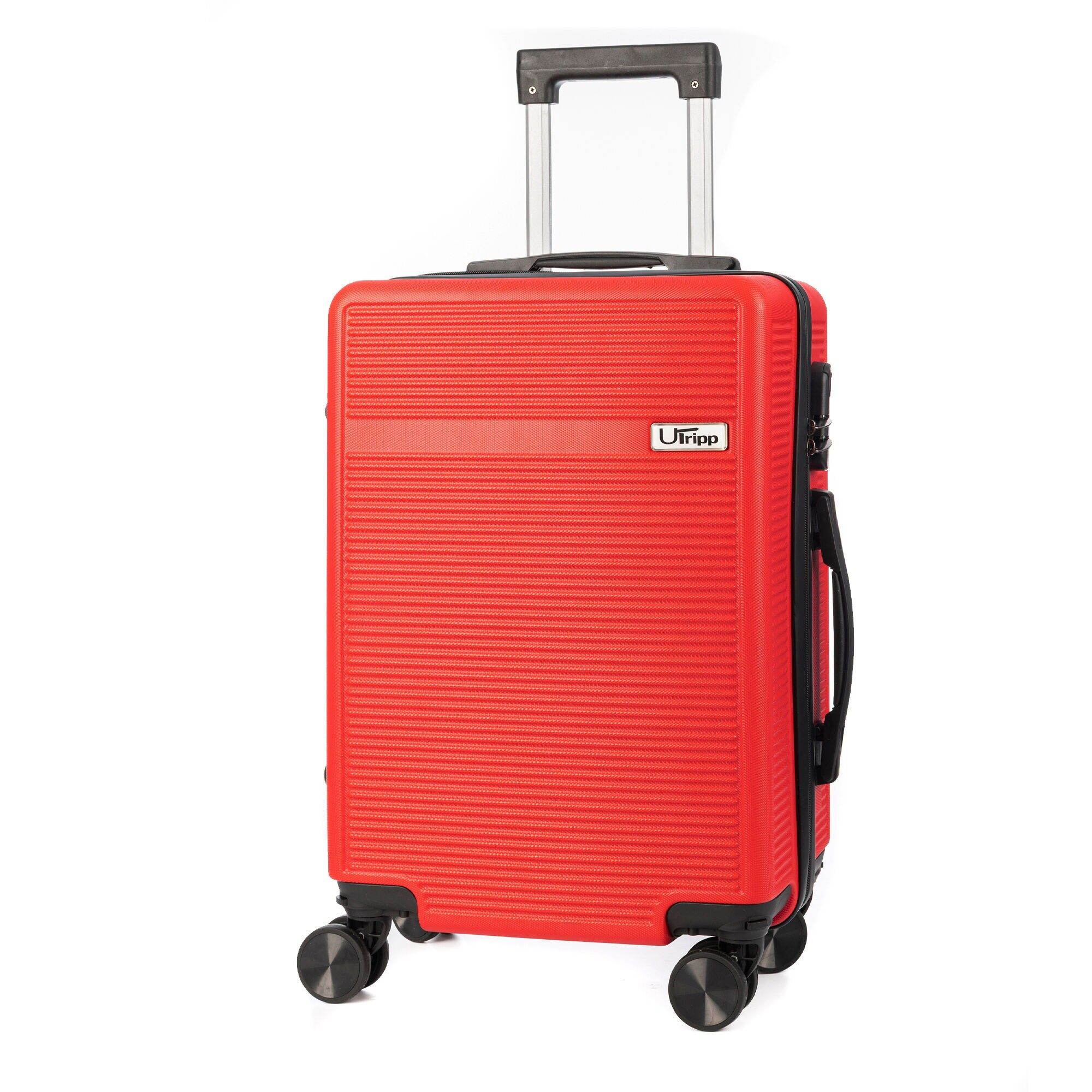 DMAZ0010 Valigia trolley da cabina realizzata in materiale ABS leggero e ad alta resistenza. Serratura numerica e 4 ruote doppie estraibili e girevoli a 360°.