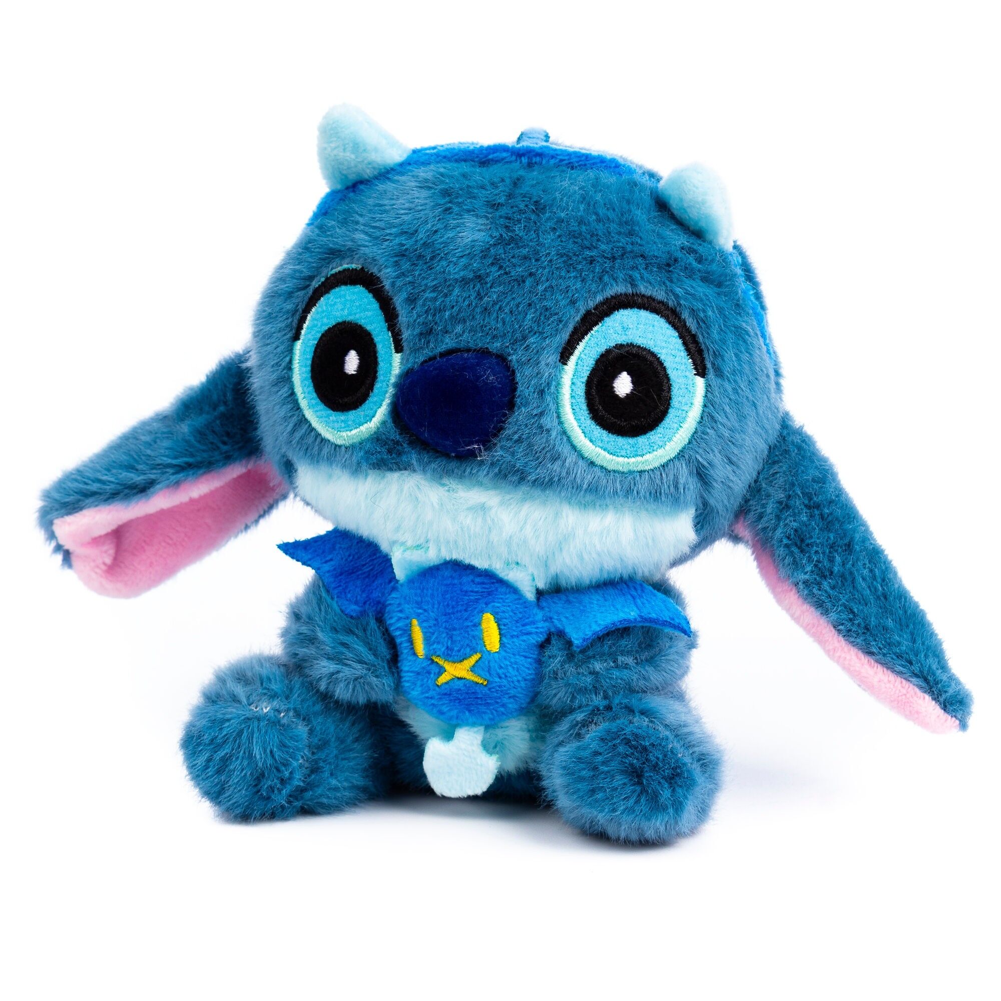 Peluche extra morbido adattabile a ciondolo. Disegno del diavolo 12 cm.