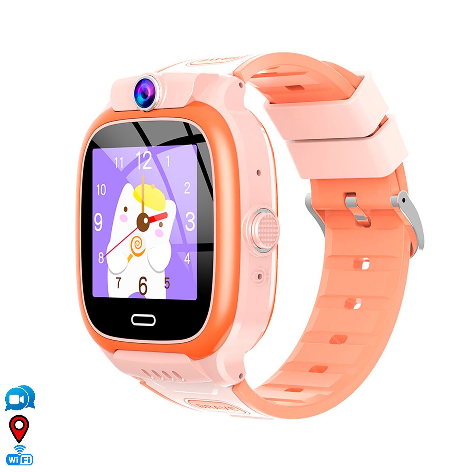 Smartwatch Y66 4G, WIFI, LBS. Spezieller Bereich für Kinder mit Kamera, Ortungsfunktion, SOS-Notruf und Videoanruffunktion.