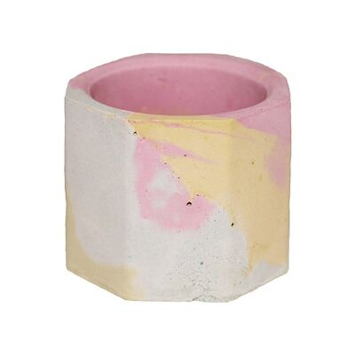 Pastel concrete tealight holder