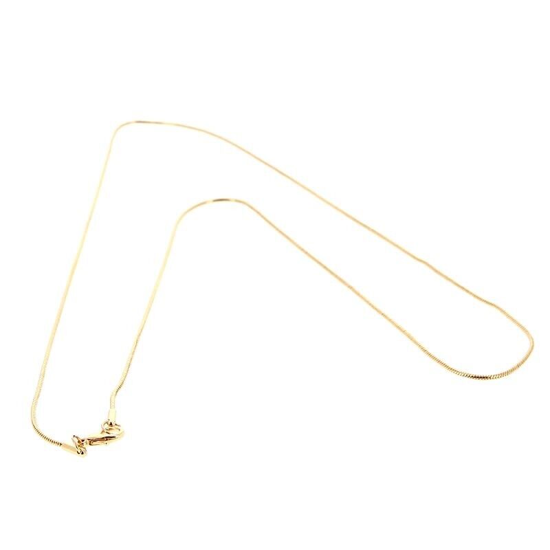 Chaîne ACIER INOXYDABLE Plaqué Or 60 cm Diamètre 2 mm