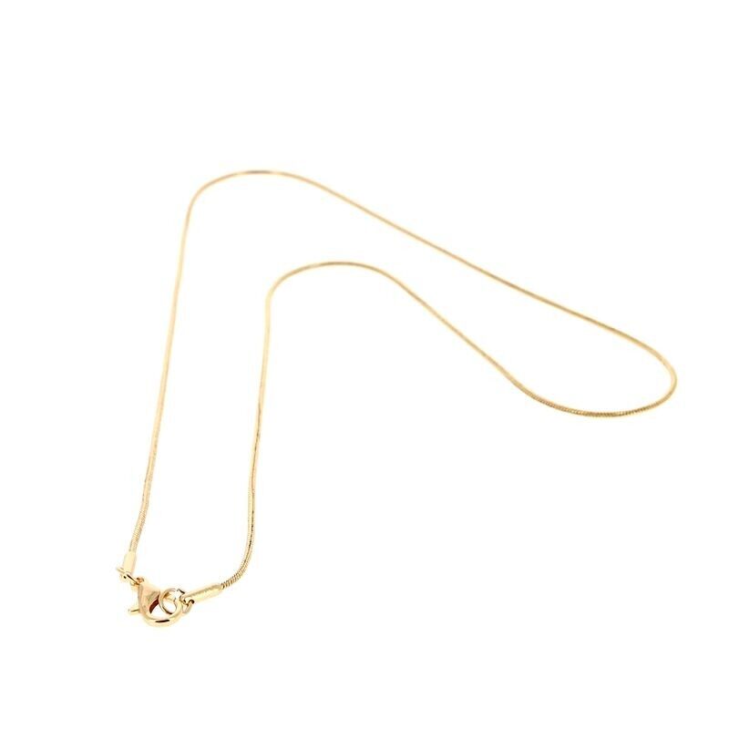 Catena in ACCIAIO INOX placcata oro 45 cm di diametro 1.5 mm