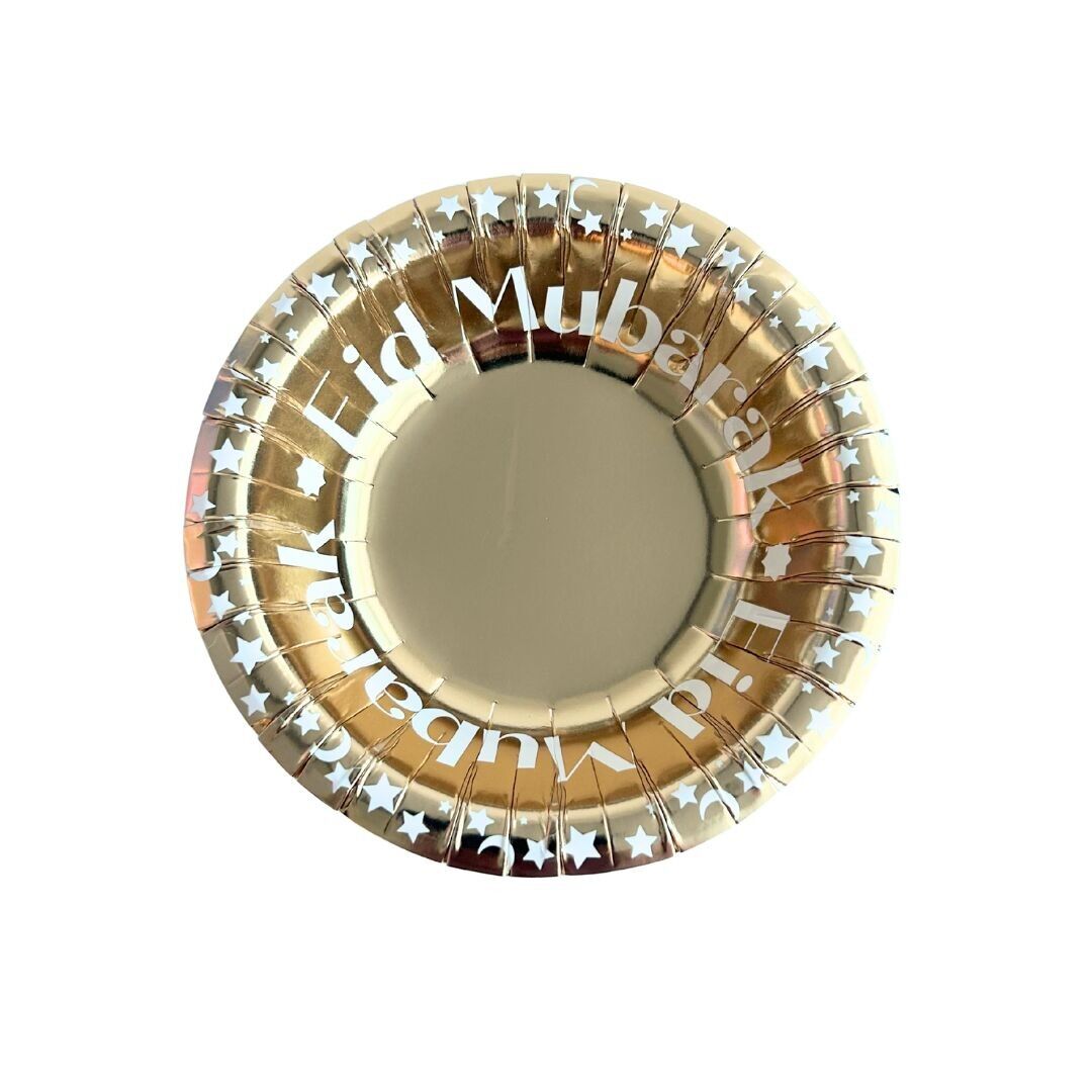 Bols de fête Eid Mubarak (paquet de 10) - Or