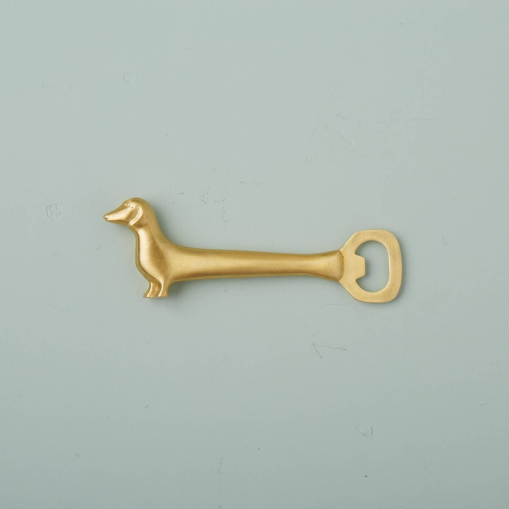 Gold Whimsical Bottle Opener, Dog