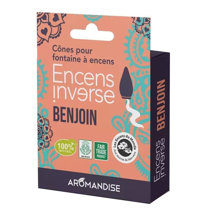 Organic Benzoin Fountain Cone Incense - Aromandise