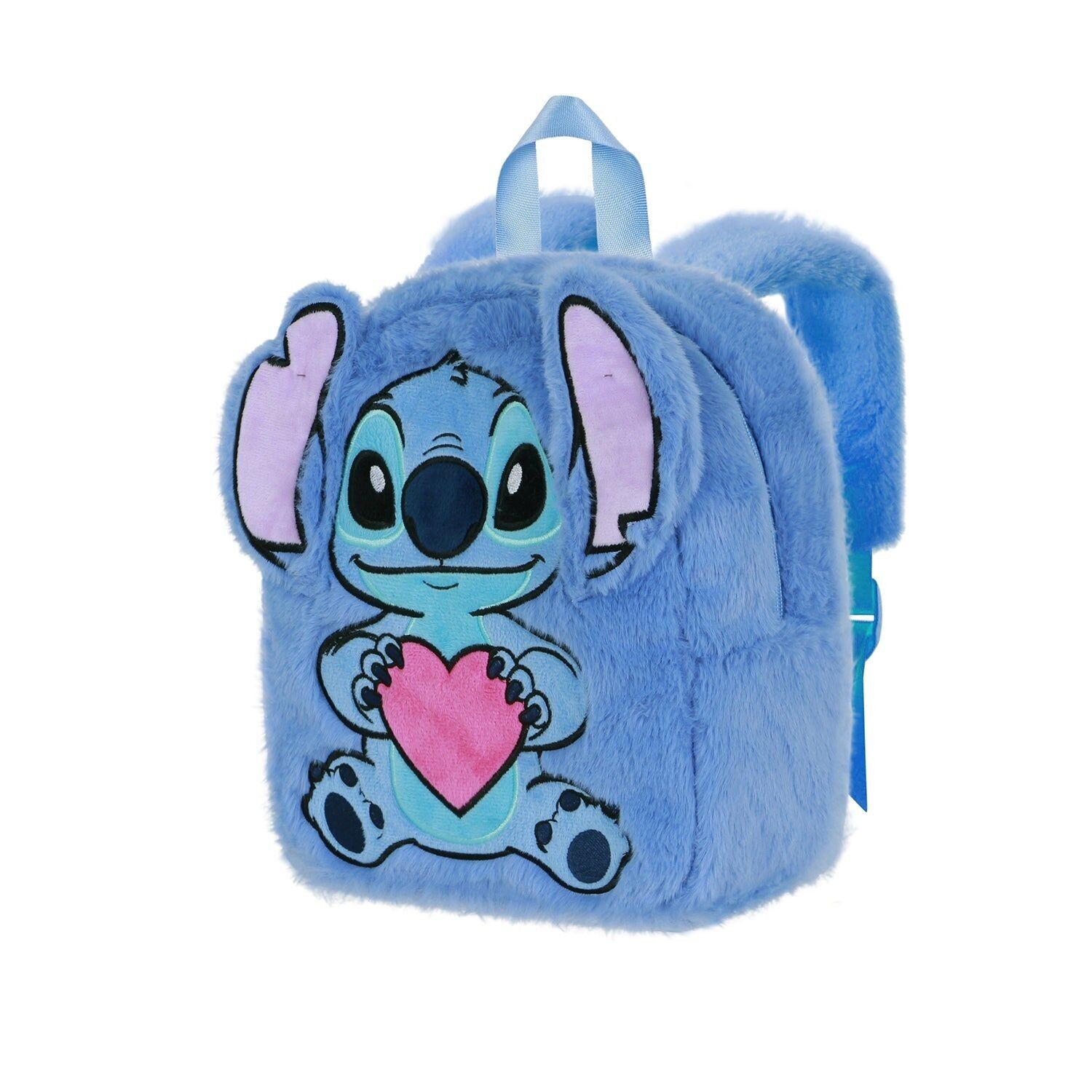 Disney Lilo y Stitch Heart-Mochila Plush, Azul