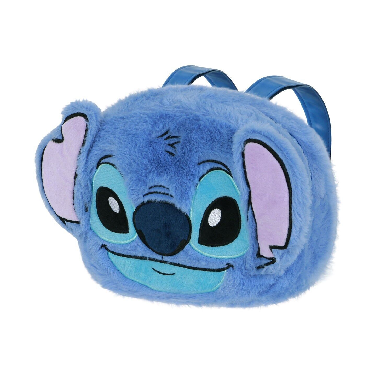 Disney Lilo y Stitch Heart-Mochila Plush Face, Azul