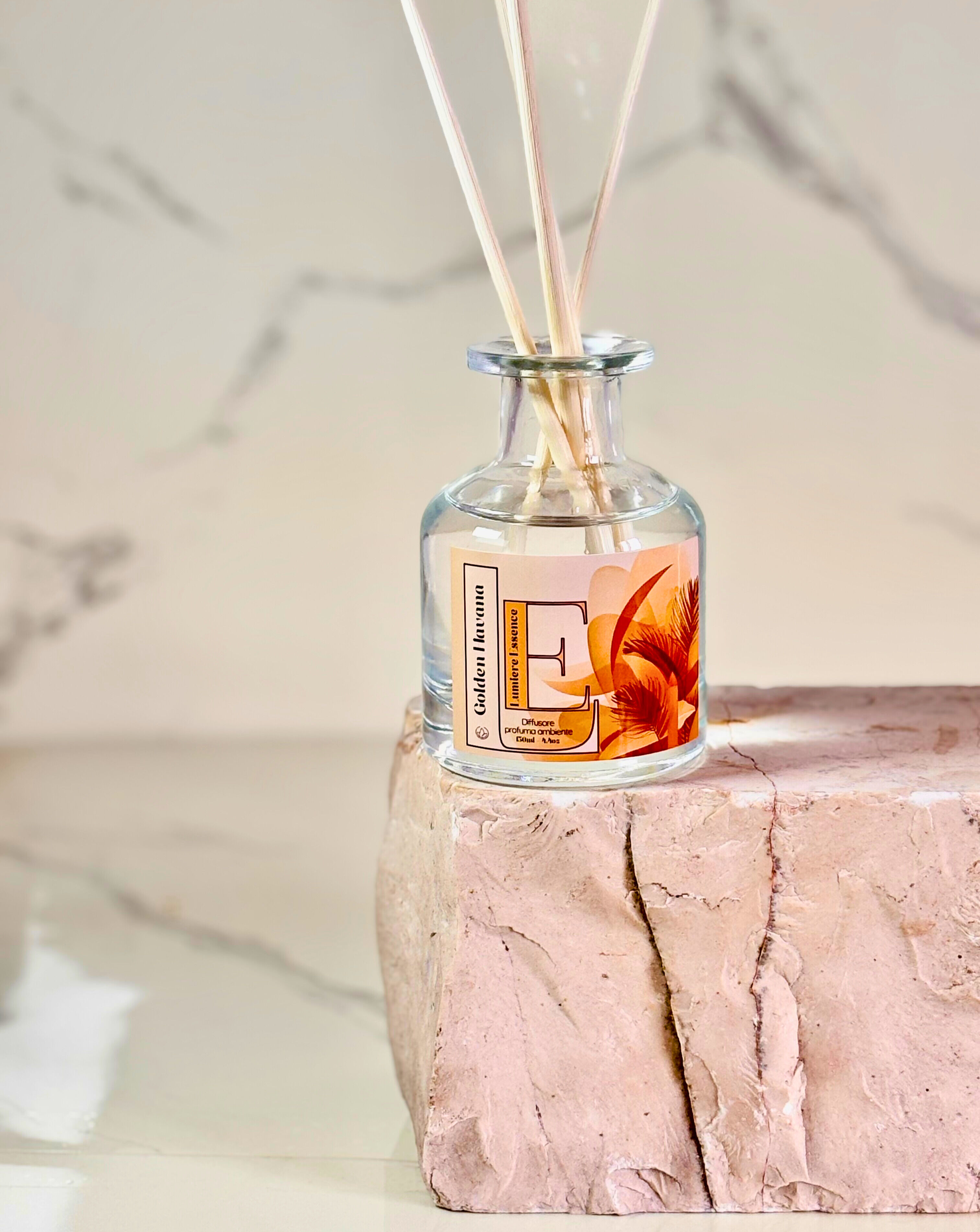 Diffusore di fragranza per la casa 130 ml – Avana Dorata | Essenza Lumière