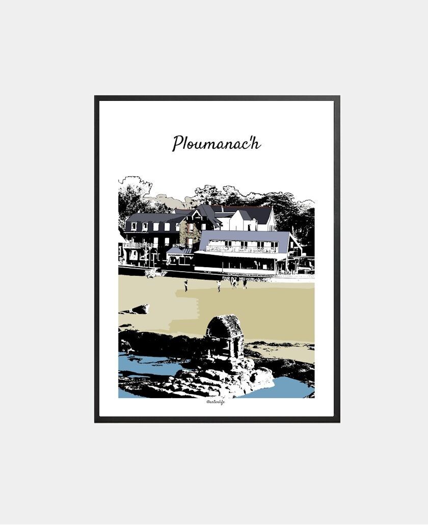 Buy wholesale Brittany poster A4 & A3 – Port of Loguivy, Ploubazlanec