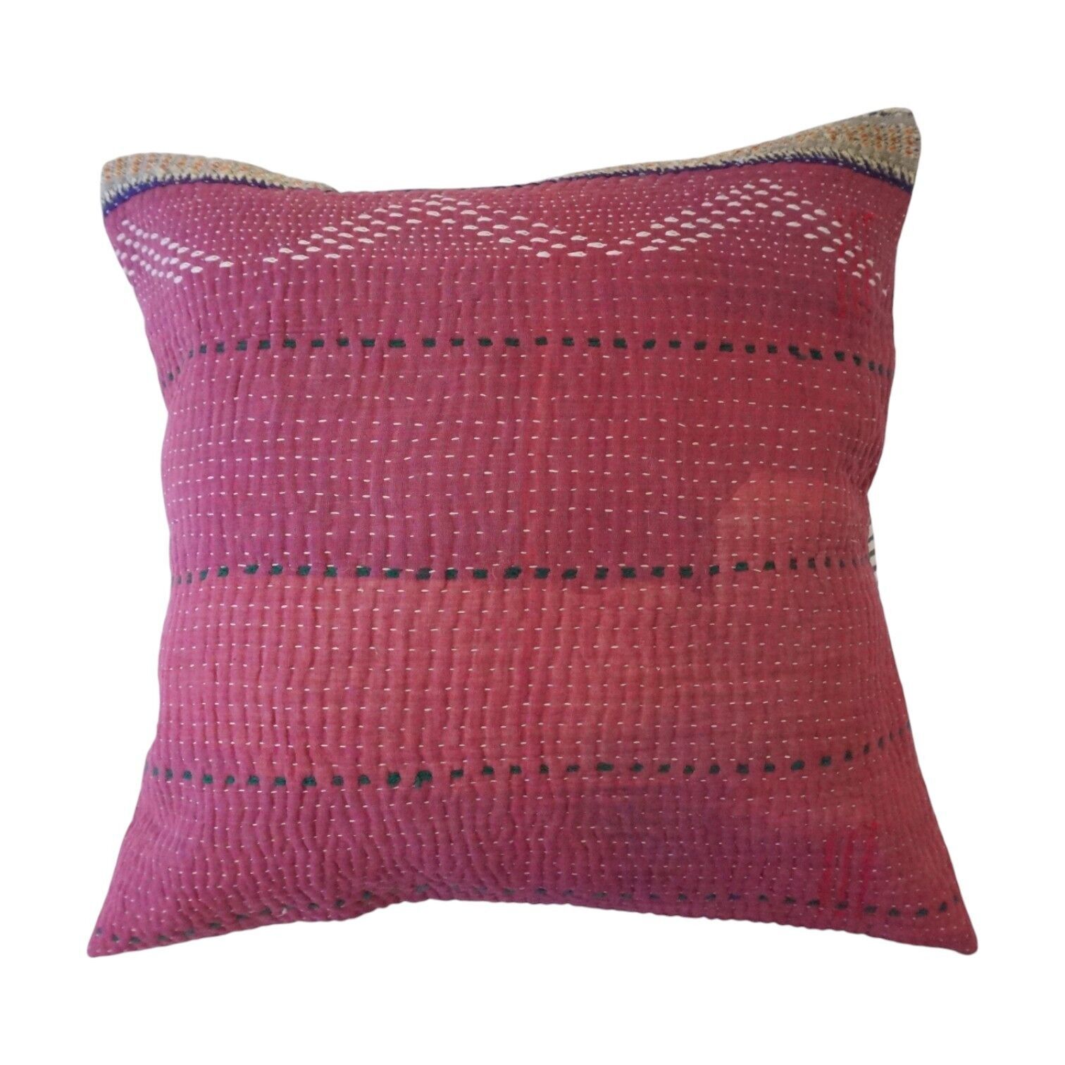 Cuscino kantha quadrato n. 82