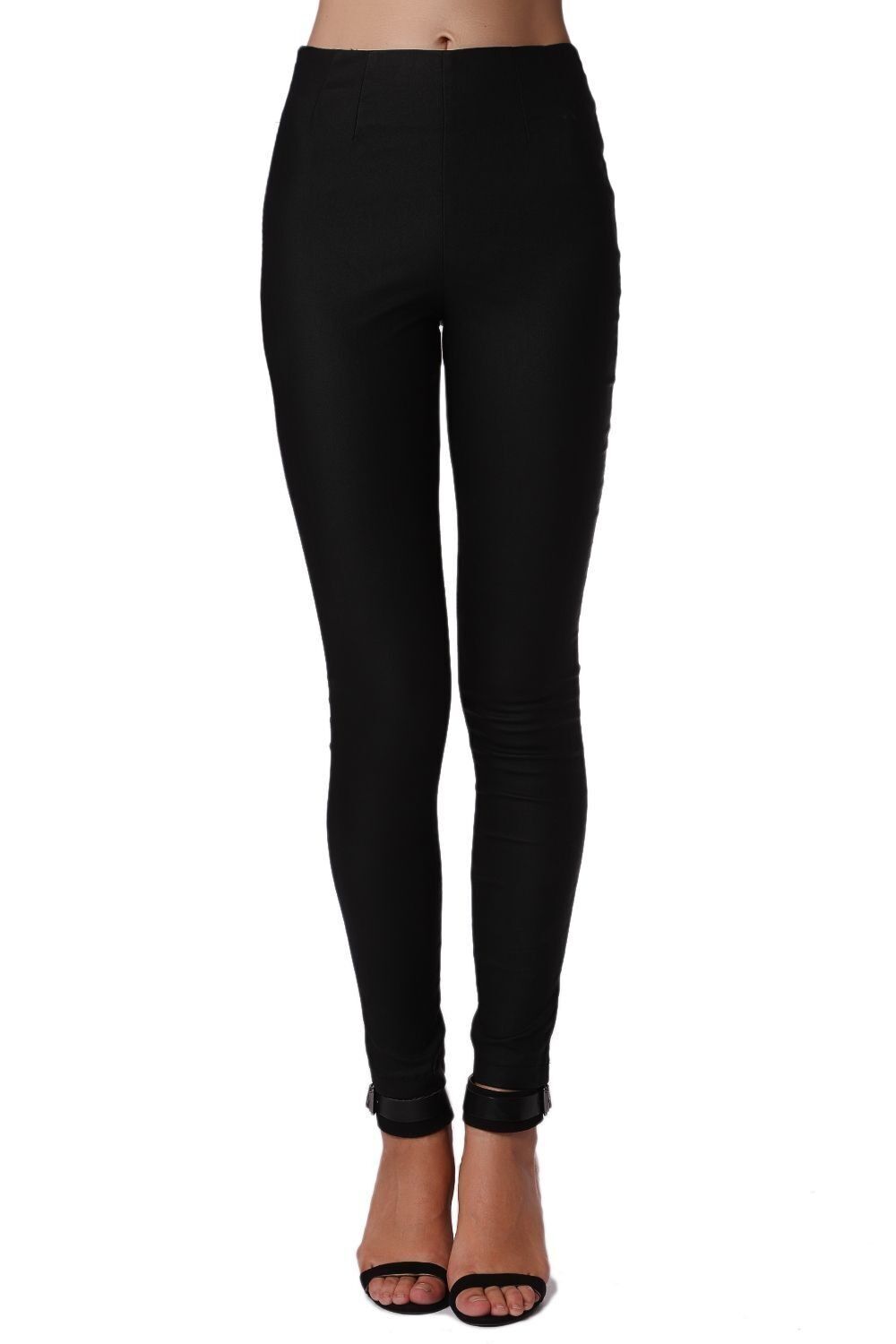 Schwarze Premium-Hose mit hoher Taille und Skinny-Passform