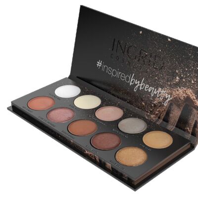 Paleta de 10 sombras de ojos NUDE & Natural Beauty - 25g - Ingrid