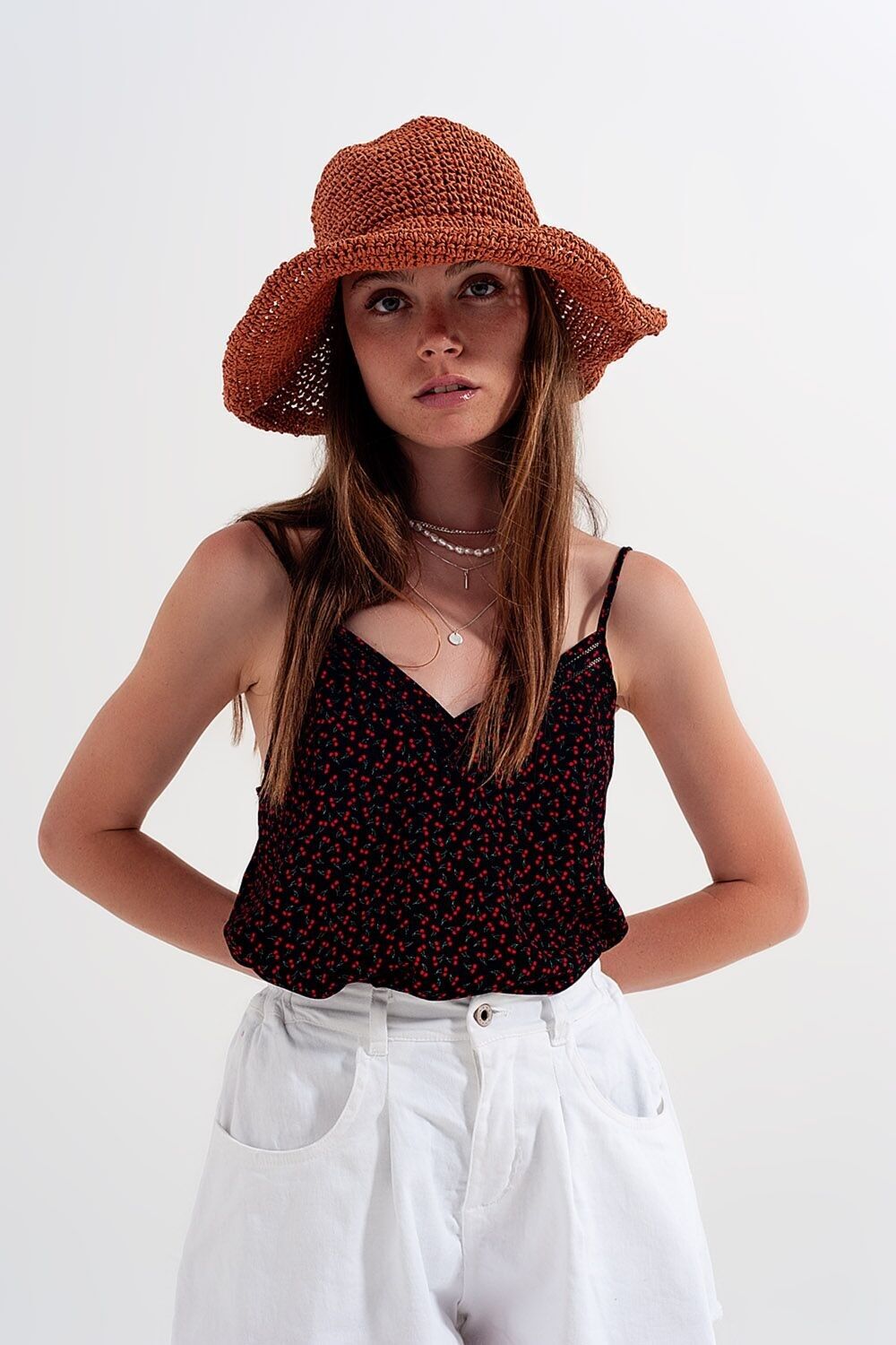 Kirsche oben in schwarz