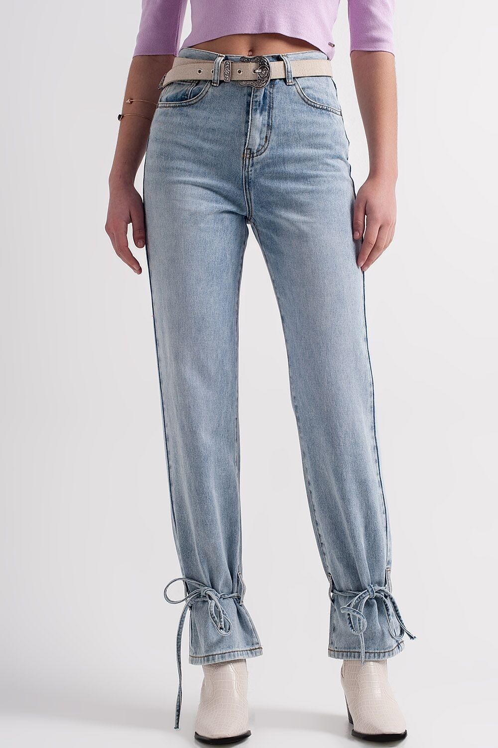 Jeans mit Kordelzug