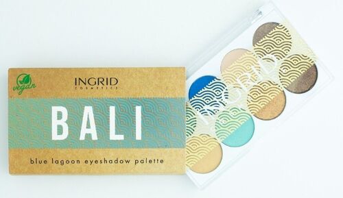 Palette d'ombres à paupière vegan 8 teintes - Blue Lagoon - 9.5 gr - Ingrid Cosmetics