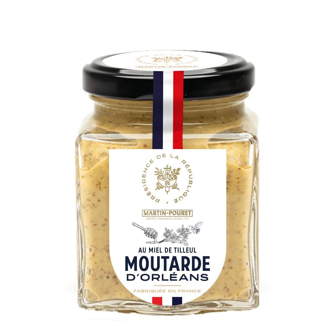 Moutarde d’Orléans X Elysée au Miel de Tilleul 200g