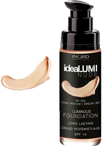 Fond de teint Idealumi à l'acide hyaluronique Ingrid Cosmetics - MAKE UP FOUNDATION Idealumi Nude 200 3