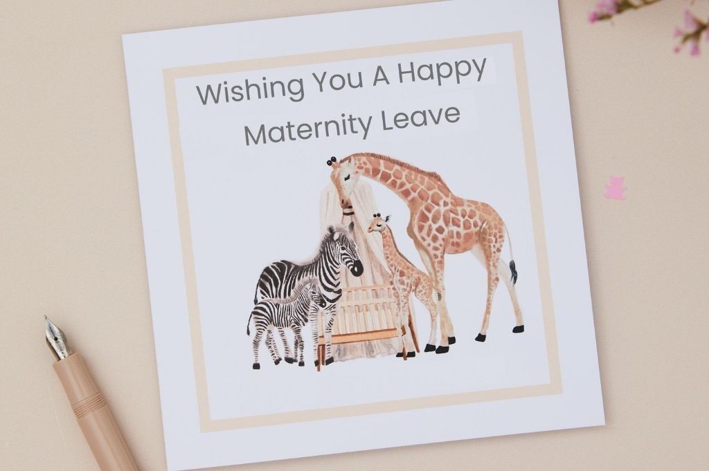 Glückwunschkarte zum Mutterschaftsurlaub