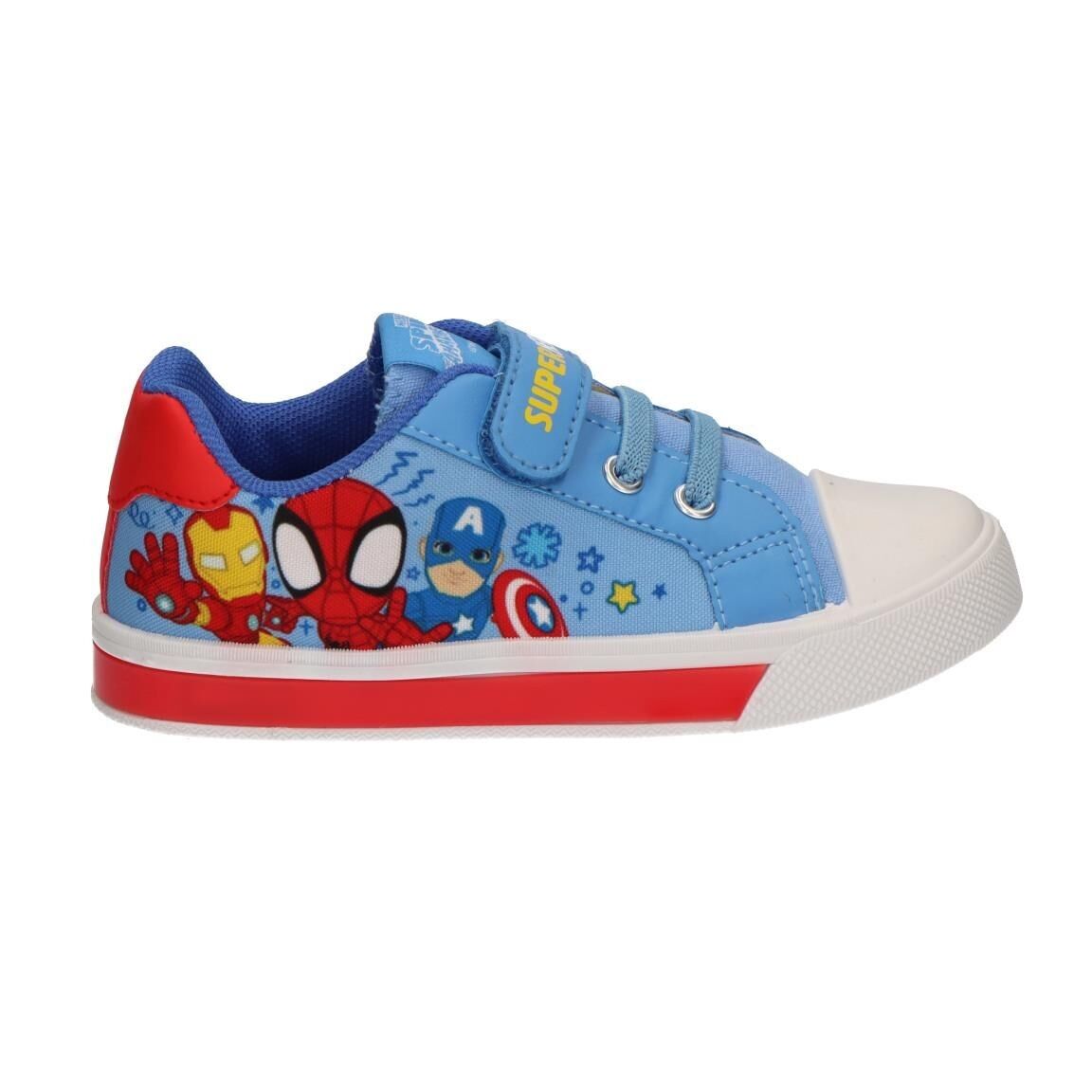Sneakers in tela Spidey con suola in PVC e luci - 2300007245