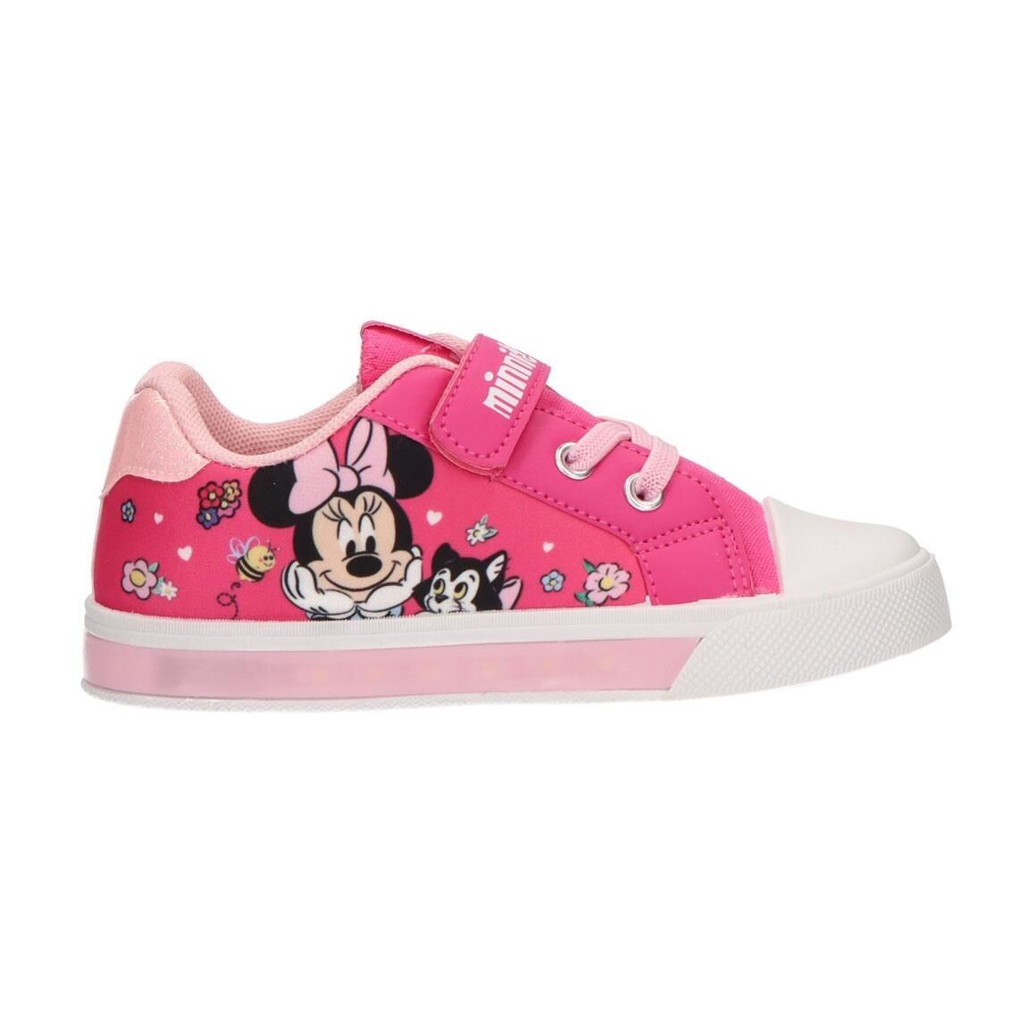 Scarpa in tela Minnie Mouse con suola in PVC e luci - 2300007249