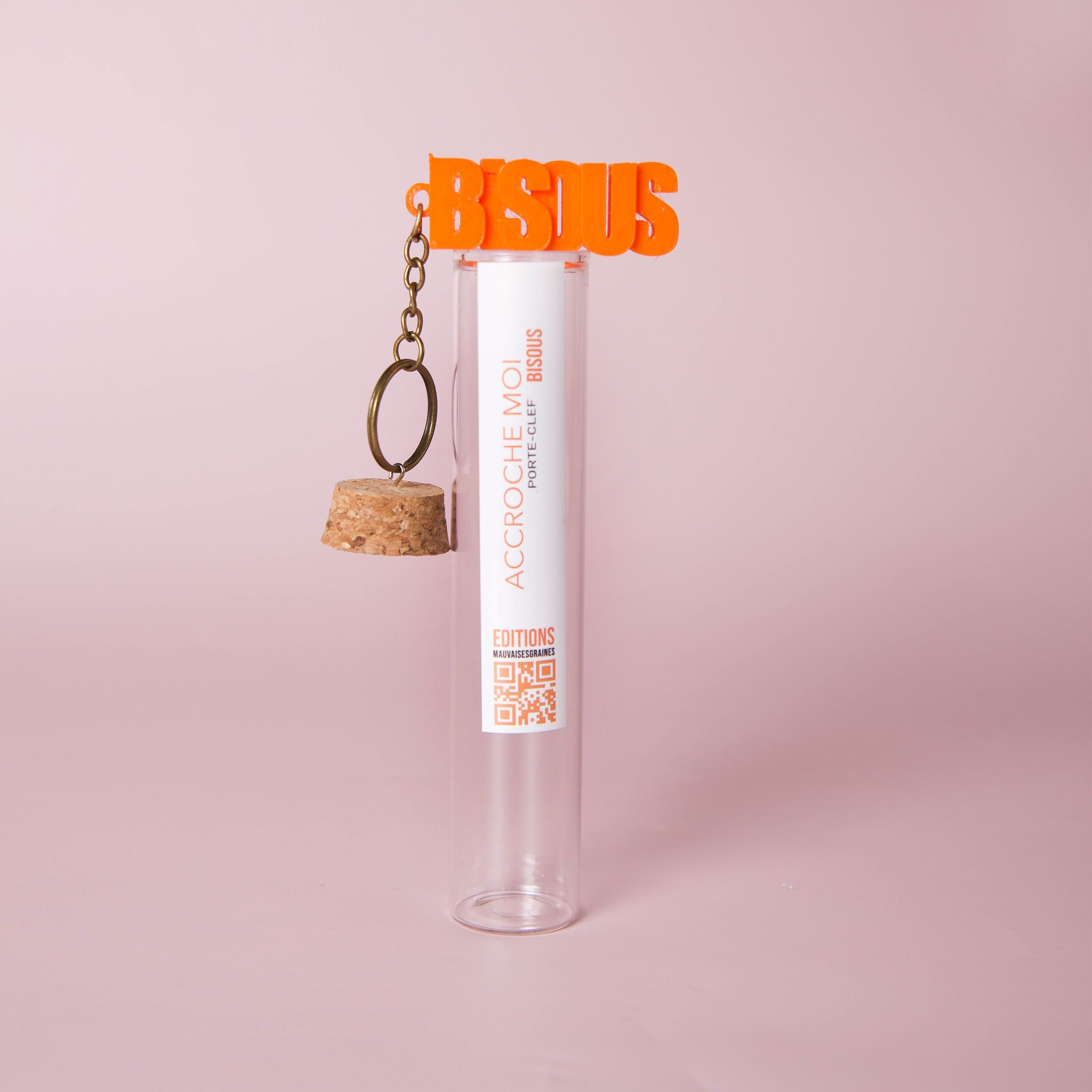 Porte-clés à message – BISOUS