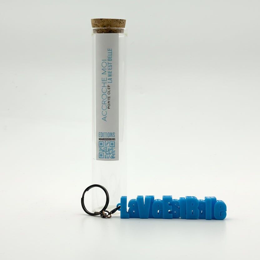 Portachiavi con messaggio – LA VITA È BELLA