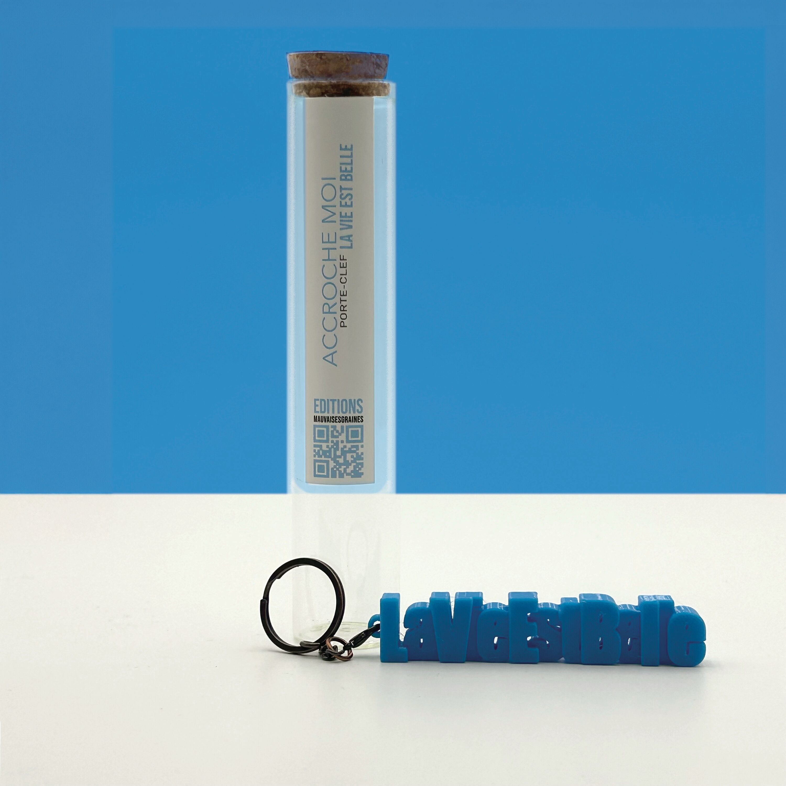 Porte-clés à message – LA VIE EST BELLE