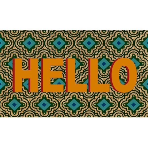 Etoile Doormat 'Hello' (pod-008-107)